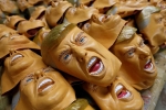 obama mask, trump mask, man wearing a donald trump mask robs jewelry stores in australia, Kim jong un