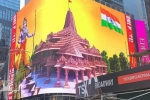 Times Square, Indian Americans, why is a giant lord ram deity appearing on times square and why is it controversial, Times square